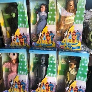 6 Wizard of Oz 50th Anniversary Dolls-